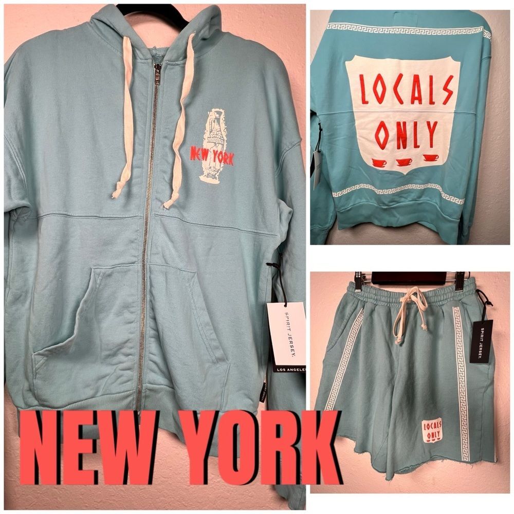 Spirit Jersey 2 piece bundle ▪️ “locals only” “New York” ▪️ unisex ▪️ oversized
